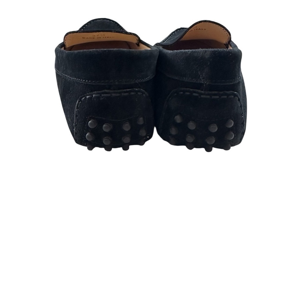 M Gemi Italy Women's Felize Moccasin Slip On Loafer Size 37.5 7 Black Suede Shoe - Picture 3 of 7